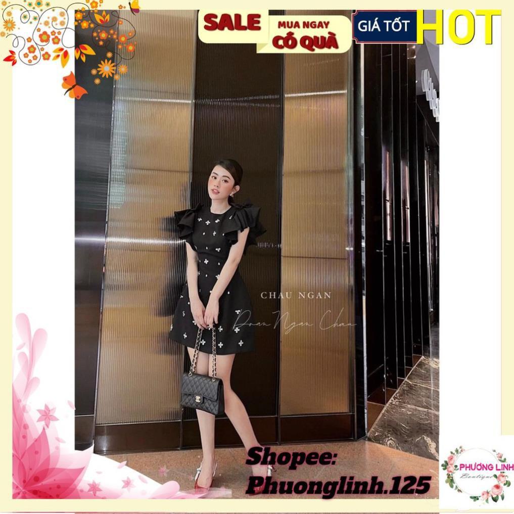 VÁY IN HOA NHŨ TAY BÈO 2 MÀU CHO NỮ ! *