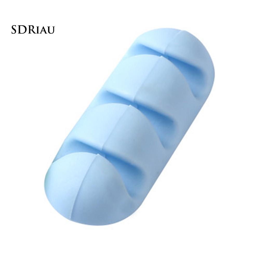 Bộ 2 đệm kẹp giữ dây cáp USB/dây tai nghe nhỏ gọn siêu tiện lợi