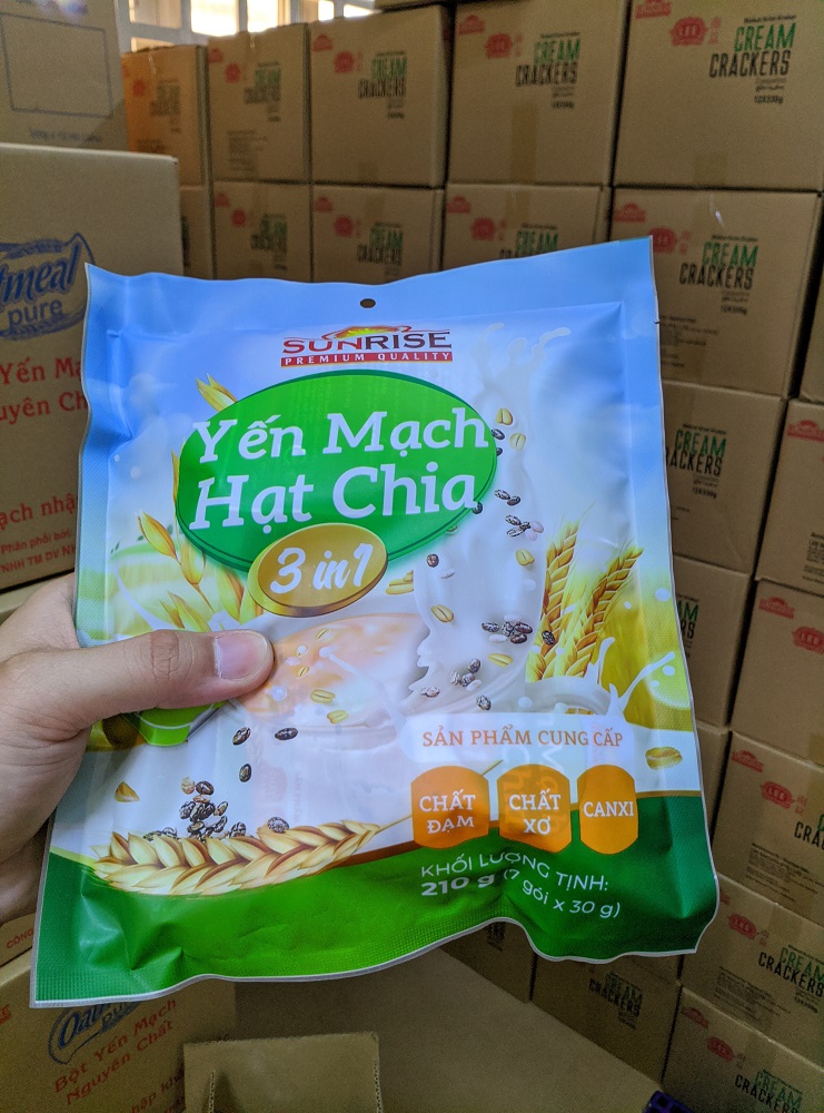 Ngũ cốc yến mạch hạt chia gói 210g