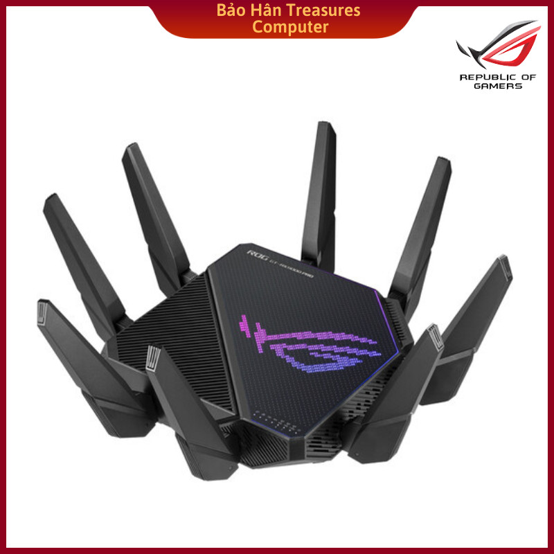 Wireless Routers Tri-band WiFi 6 ASUS ROG Rapture GT-AX11000 PRO gaming router 2.5G port - Hàng Chính Hãng