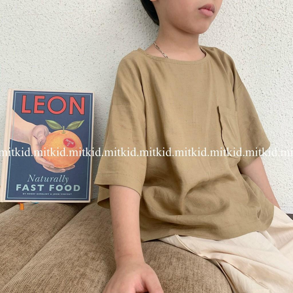 ÁO BÉ TRAICÓ SẴN, Áo chất liệu thun BASIC cho bé trai