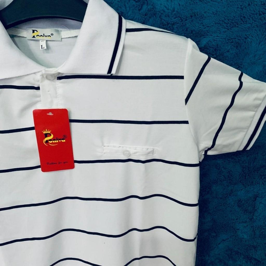 Áo thun nam Áo Polo nam cá tính BM02 phối logo phong cách Hàn Quốc
