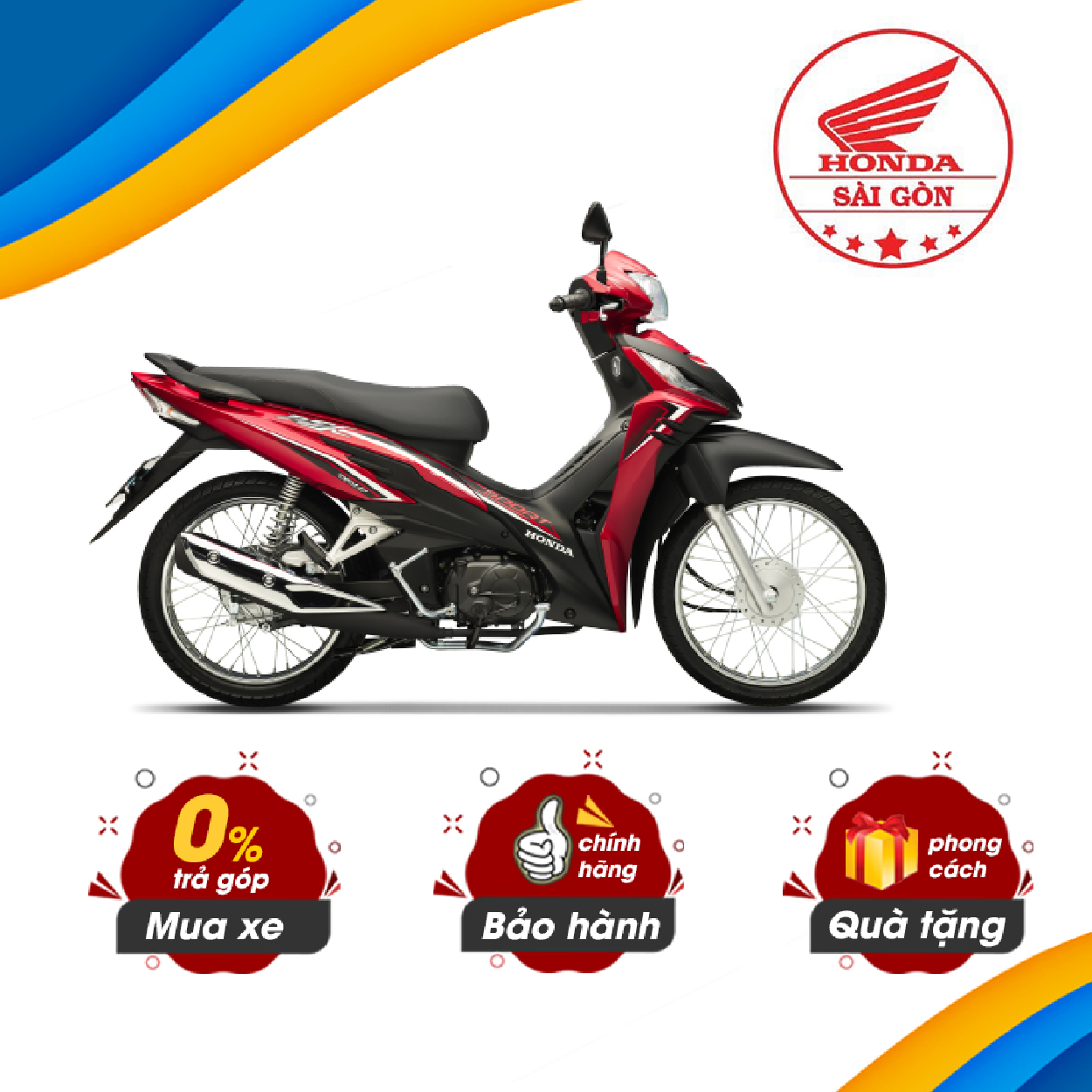 Xe Máy Honda Wave RSX FI 110 - 2023 - Phanh Cơ - Vành Nan