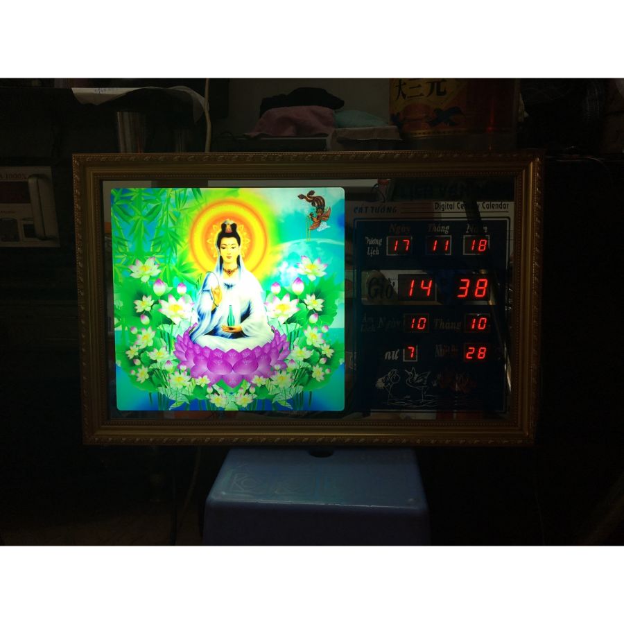 Đồng hồ lịch vạn niên Cát Tường 55640_KT 55x35x7cm_Có 2 Loại