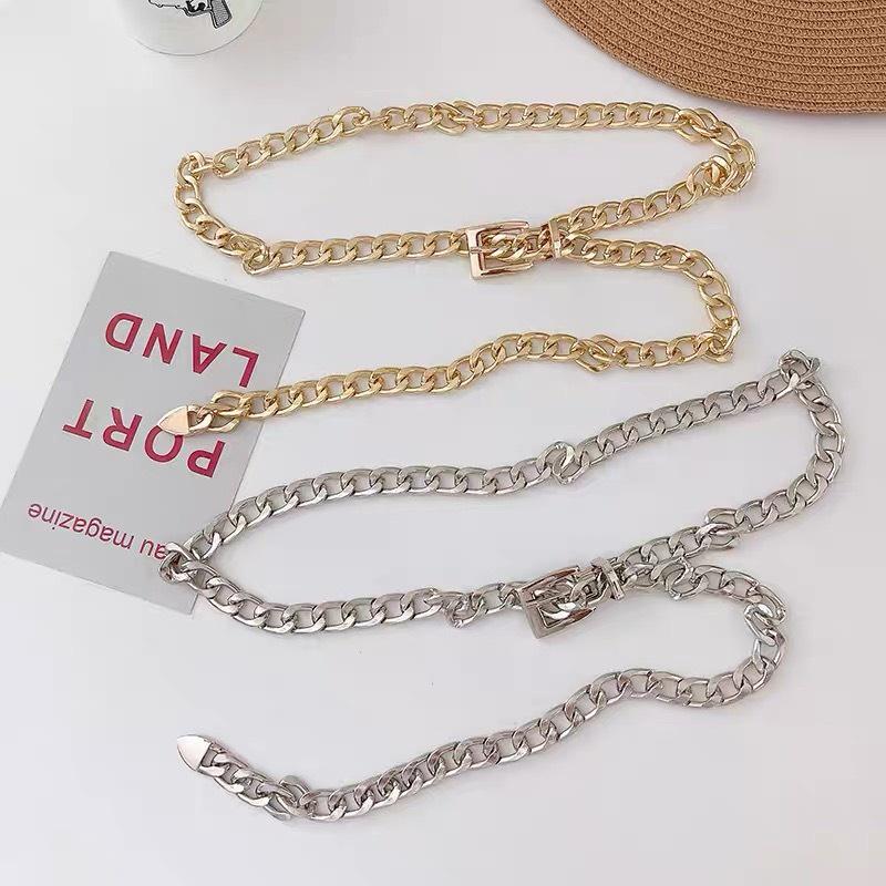 Thắt lưng DÂY XÍCH swag vàng sang chảnh thắt quần jean