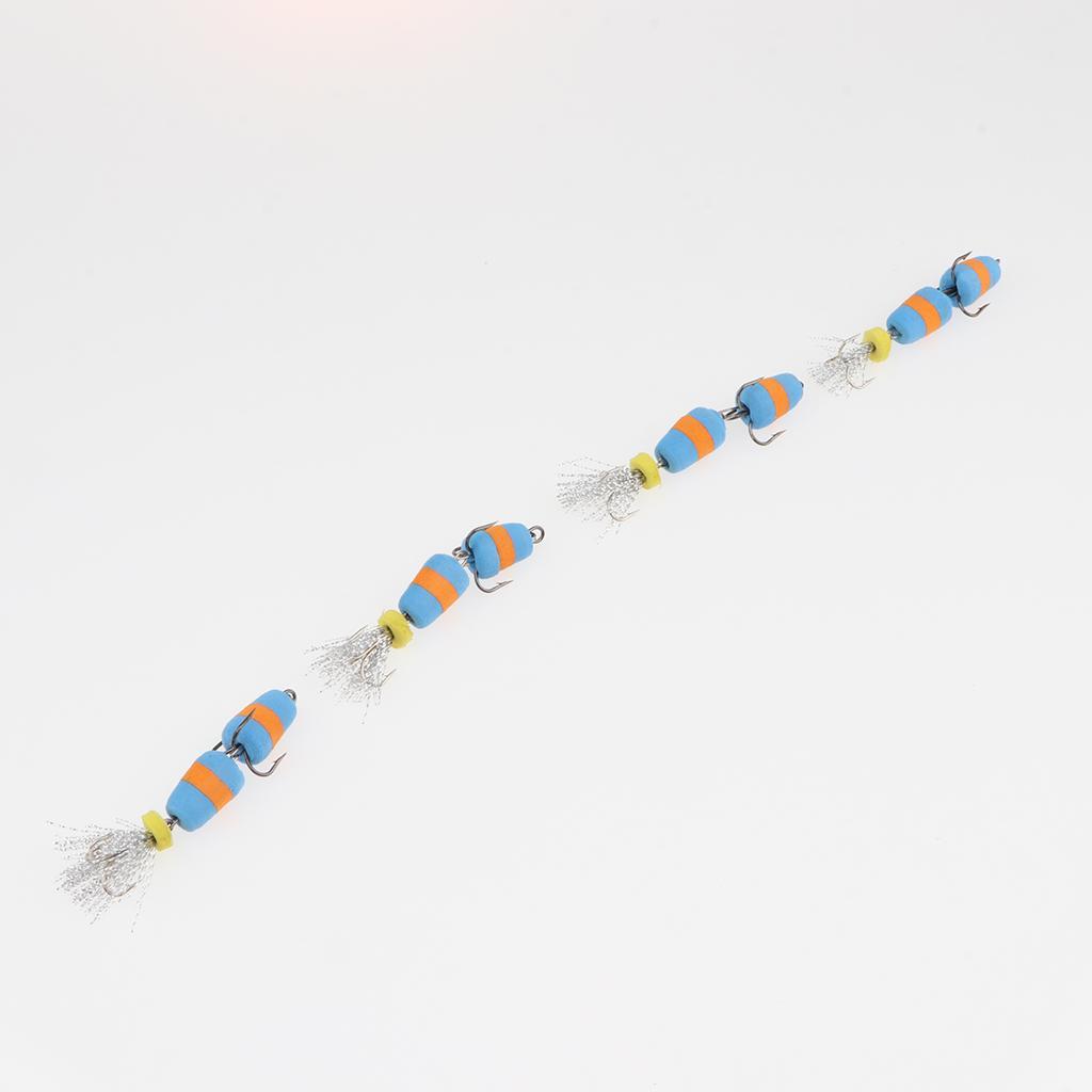 4Pcs 7.5cm Topwater Lures Kit with Floating Rotating Tail Fishing Lures