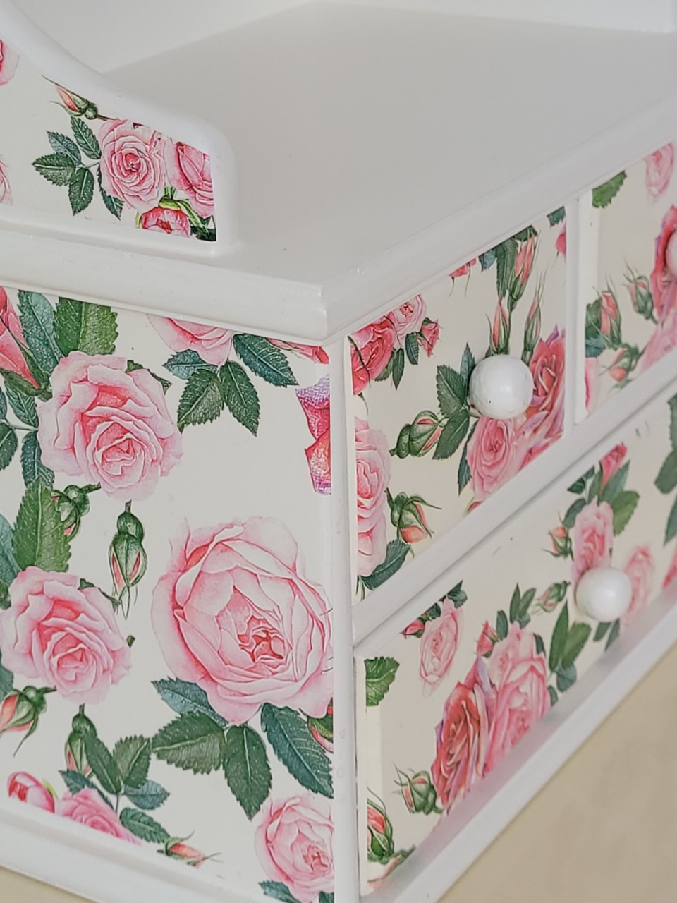 Hộp Nữ Trang Gỗ Có Gương Loại Lớn 25.5 x 46 cm Trang Nhã - Hàng VN Xuất Khẩu