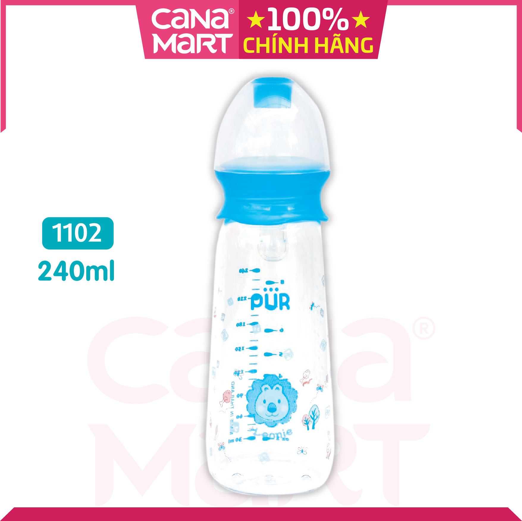 Bình sữa cổ thường Pur Classy 240ml (1102)