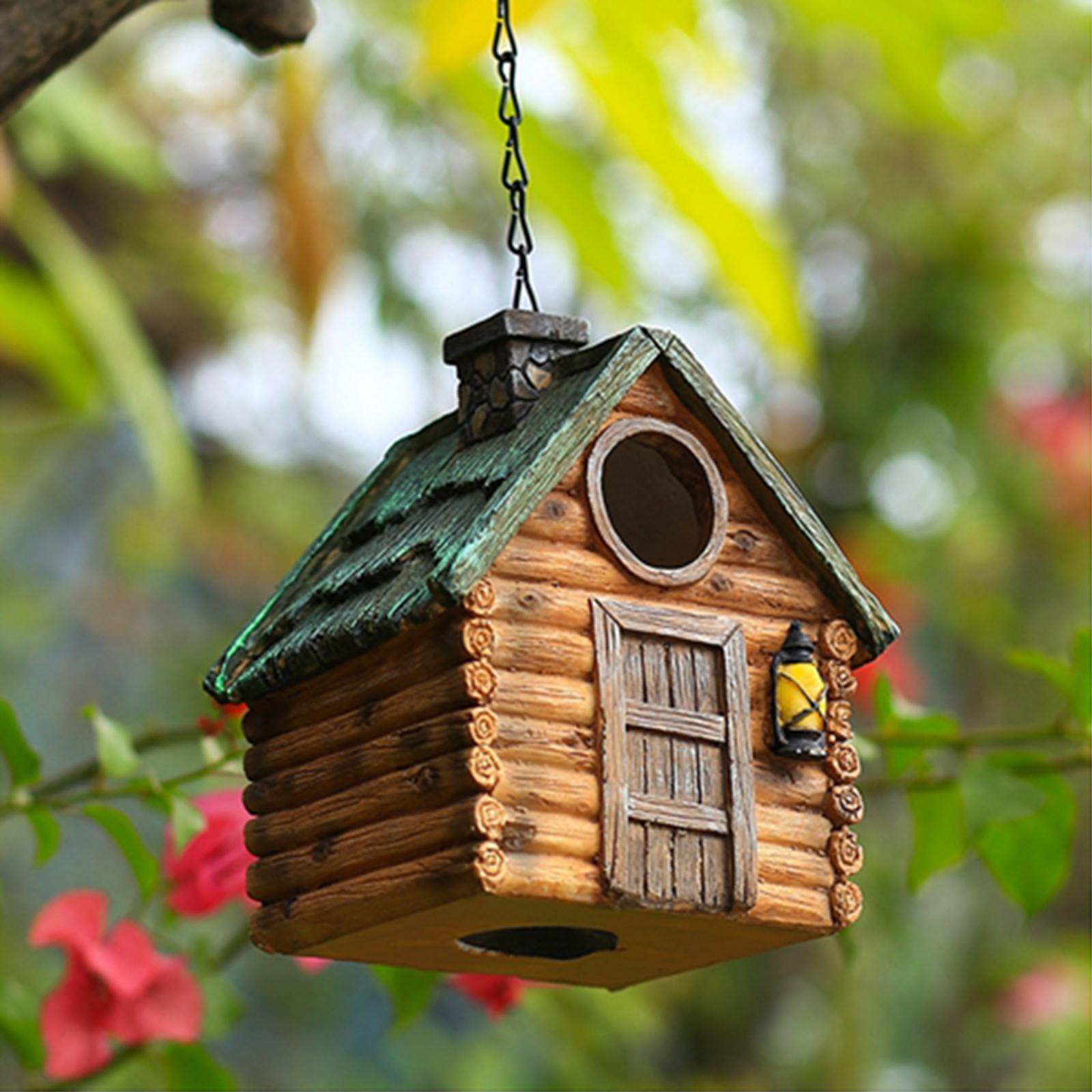 Birdhouses Shelter for Cardinal Bluebird Bird Cages for Outdoor Lawn Trees