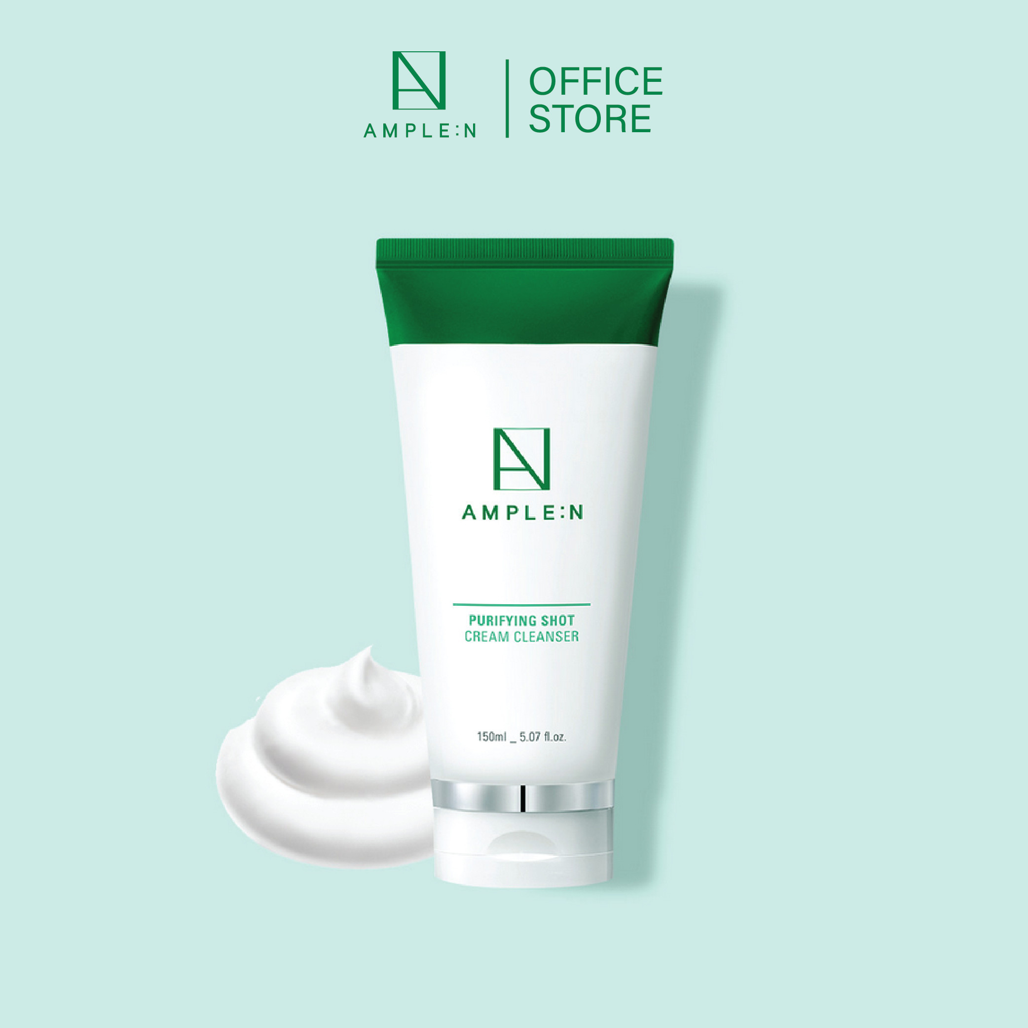 Sữa rửa mặt dịu nhẹ tạo bọt AMPLE:N Purifying Shot Cream 150ml