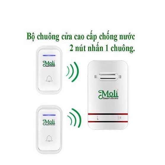 BỘ 1 CHUÔNG 2 NÚT NHẤN DB81C - HÀNG CHÍNH HÃNG