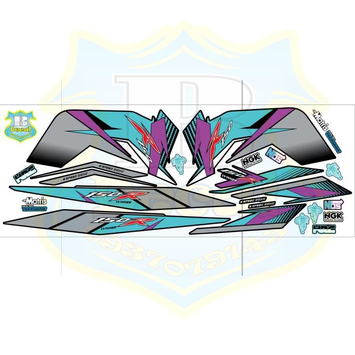 Tem rời xe winner v1 R150 xanh ngọc