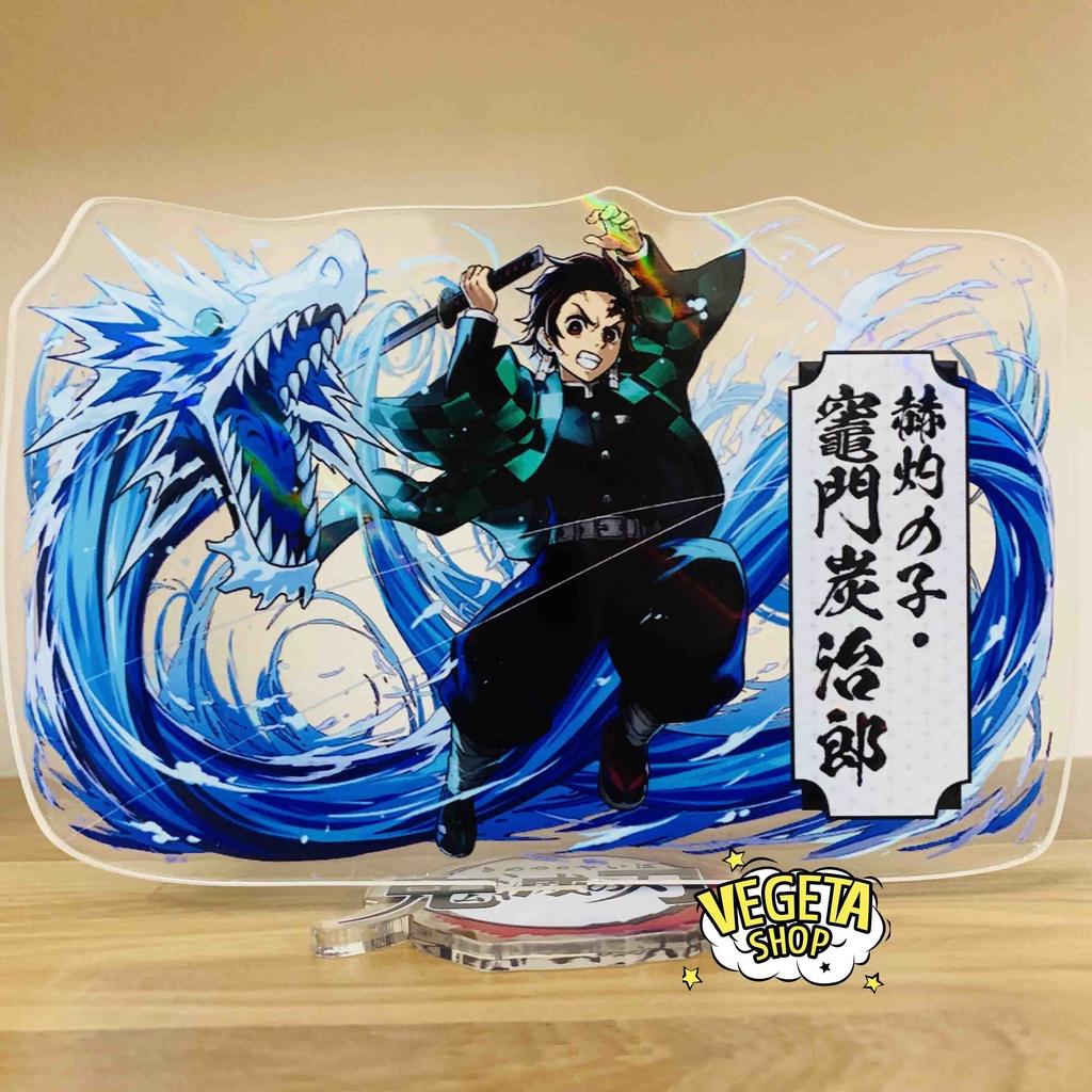 Mô Hình Tượng Standee Acrylic Mica 2 mặt - Thanh Gươm Diệt Quỷ - Kimetsu No Yaiba - Tanjiro Zenitsu Nezuko Akaza Rengoku