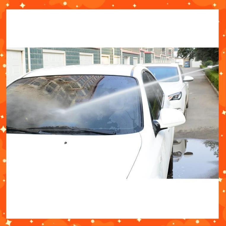 Bộ dây vòi xịt nước rửa xe,tưới cây tăng áp 3 lần cút nhựa nối nhựa vàng loại 20m 206817