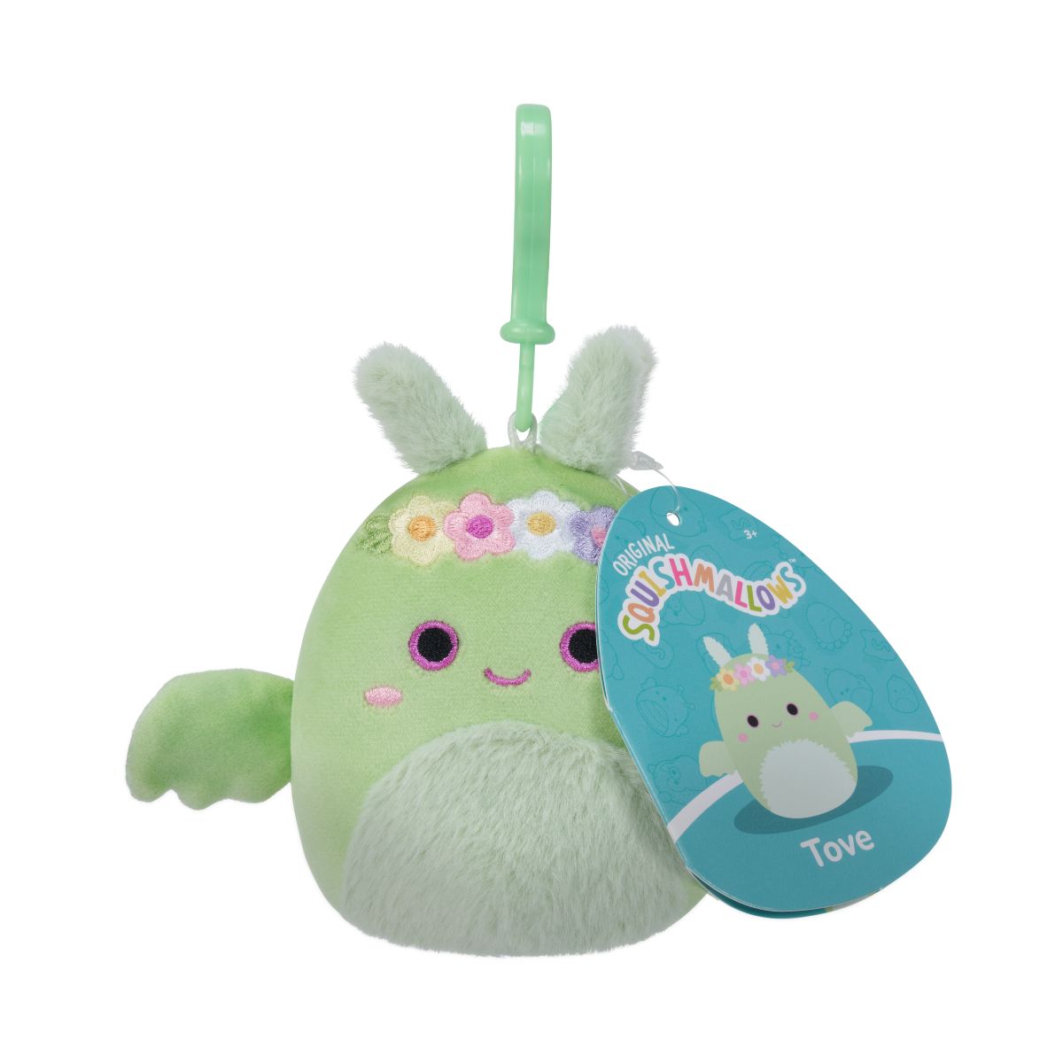 Đồ Chơi Móc Khoá 3.5 Inch Tove - Mint Green Mothman SQUISHMALLOWS SQCP00217