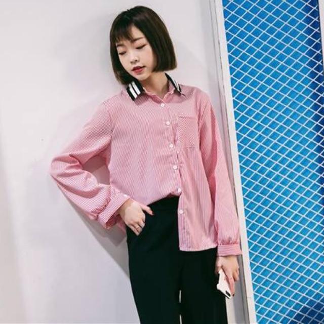 ÁO SƠ MI SỌC CỔ POLO