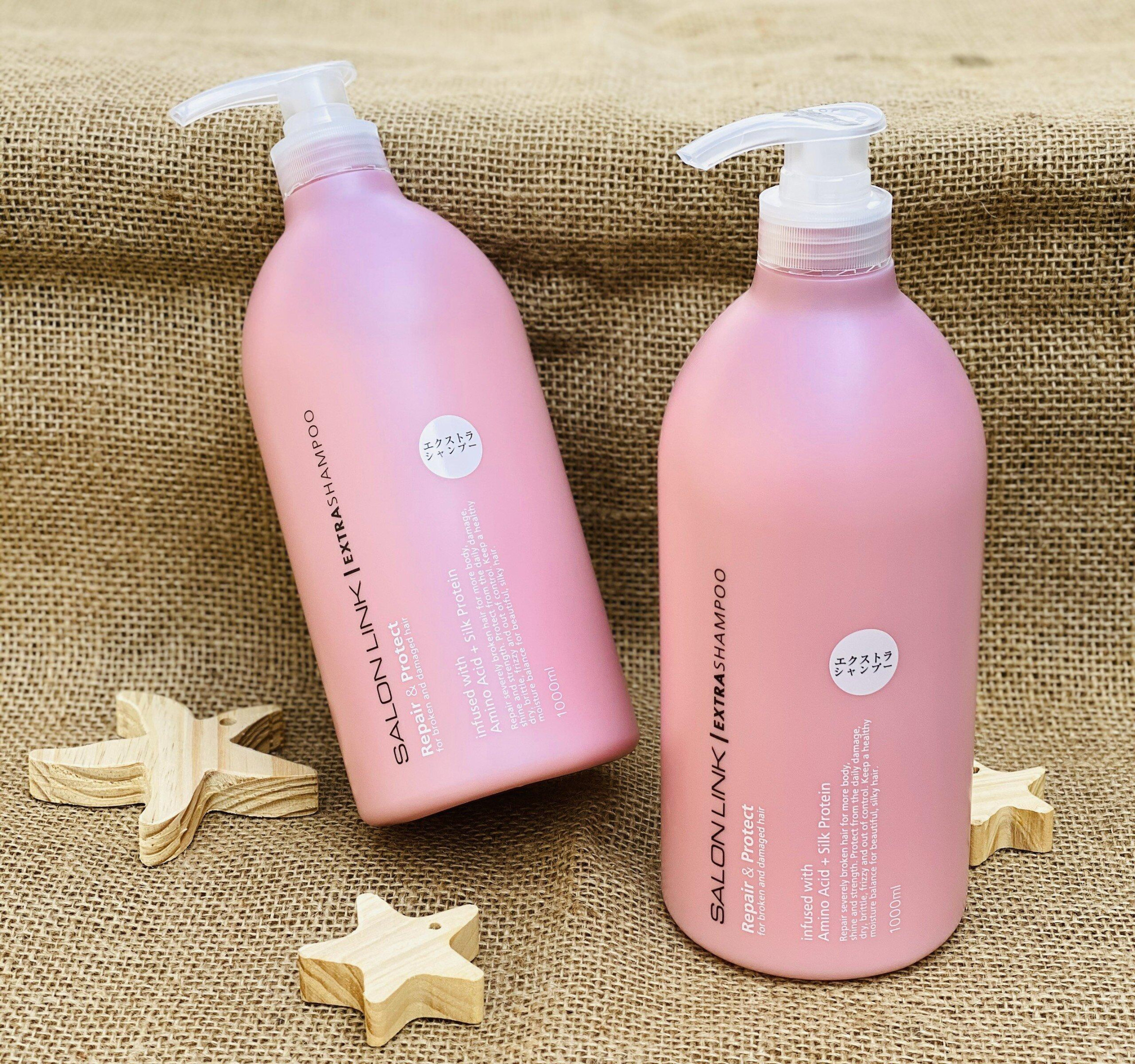 Dầu Gội Nhật Kumano Salon Link Extra Shampoo bảo vệ và phục hồi hư tổn tóc yếu 1000ml