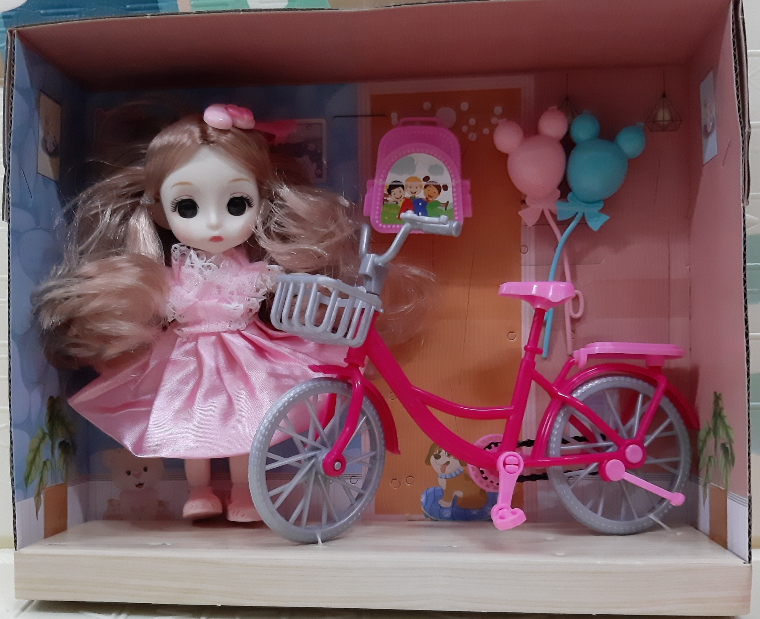 (HÀNG VỪA VỀ) Đồ chơi búp bê có khớp cho bé gái trên 2 tuổi có xe ngựa ké, kết hợp hài hòa đẹp mắt