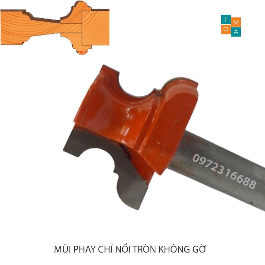 MŨI SOI GỖ - MŨI PHAY GỖ ĐÁNH CHỈ NỔI TRÒN KHÔNG GỜ 22MM CỐT 12.7MM - HÀNG VIỆT NAM CHẤT LƯỢNG CAO