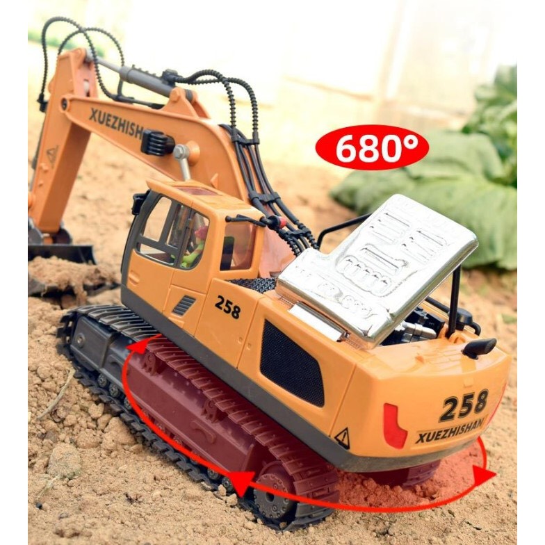Máy Xúc, Máy Ủi, Xe Ben Đồ Chơi Điều Khiển Từ Xa Loại Sạc Pin