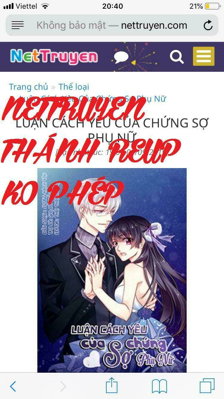 luận cách yêu của chứng sợ phụ nữ chapter 33 4