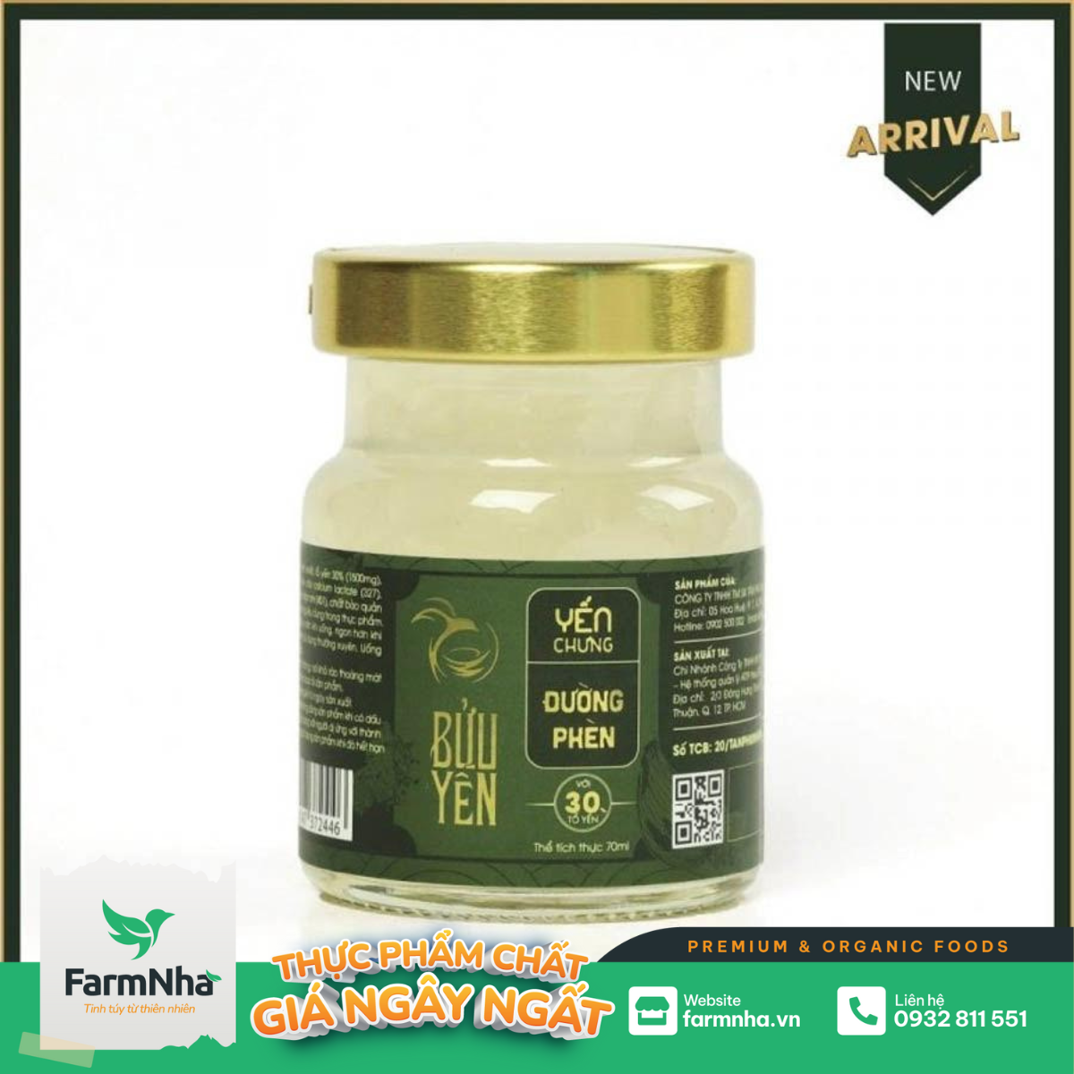 Yến Chưng Đường Phèn Bửu Yến Hủ 70ml - Sản phẩm hoàn hảo tăng cường sinh lực và đề kháng khỏe mạnh