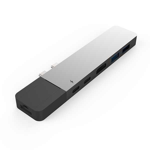 Cổng chuyển Hyper HyperDrive NET 6 in 2 USB-C Hub dành cho Macbook Pro 13" 15" 2016/2017/2018 - Hàng chính hãng