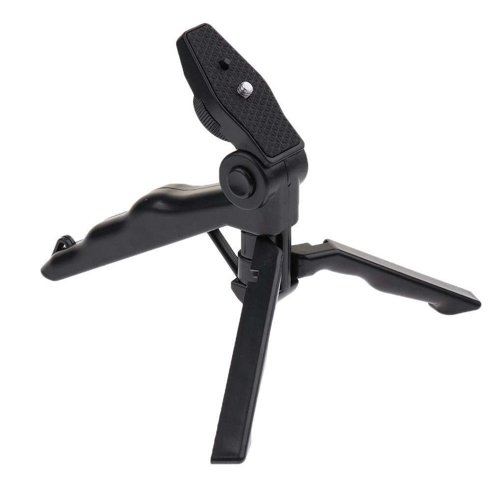 2 in 1 Mini Portable Folding Tripod Stand + Hand Held Grip for & DSLR