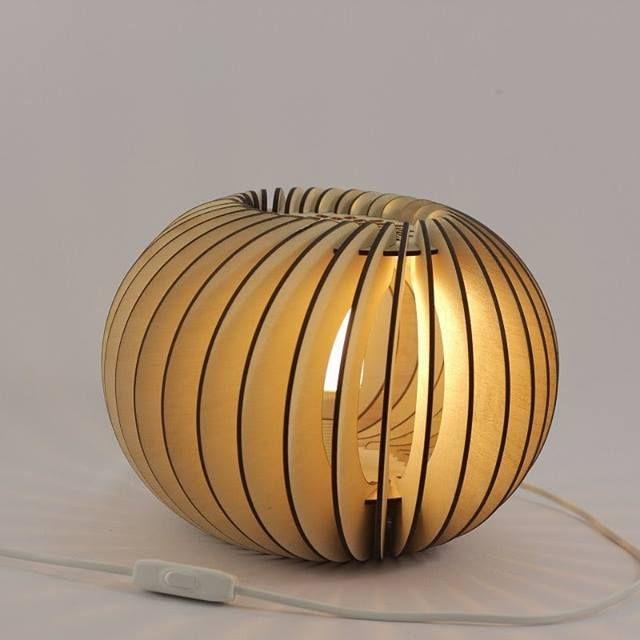 Đèn Phòng Ngủ Bằng Gỗ Để Bàn Trang Trí Xinh Xắn