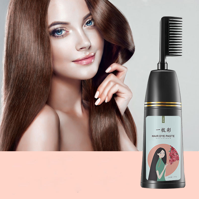 Lược nhuộm tóc thông minh 1 nút bấm phiên bản cao cấp nhiều màu