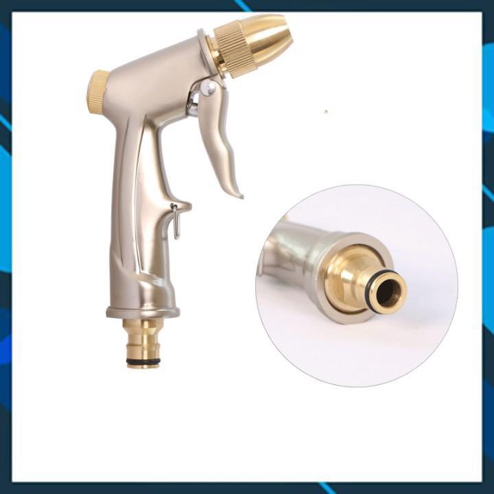 ️ Bộ dây vòi xịt nước rửa xe, tưới cây , tăng áp 3 lần, loại 20m 206701-1 đầu đồng,cút đồng,+ mở chai