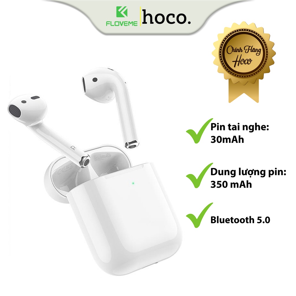 Tai nghe Không Dây Dành Cho Hoco DES03 Pro TWS Wireless, Bluetooth 5.0, Âm Thanh Rõ Nét, Độ Trễ Thấp, Chất Liệu ABS Cao Cấp - Hàng Chính Hãng.