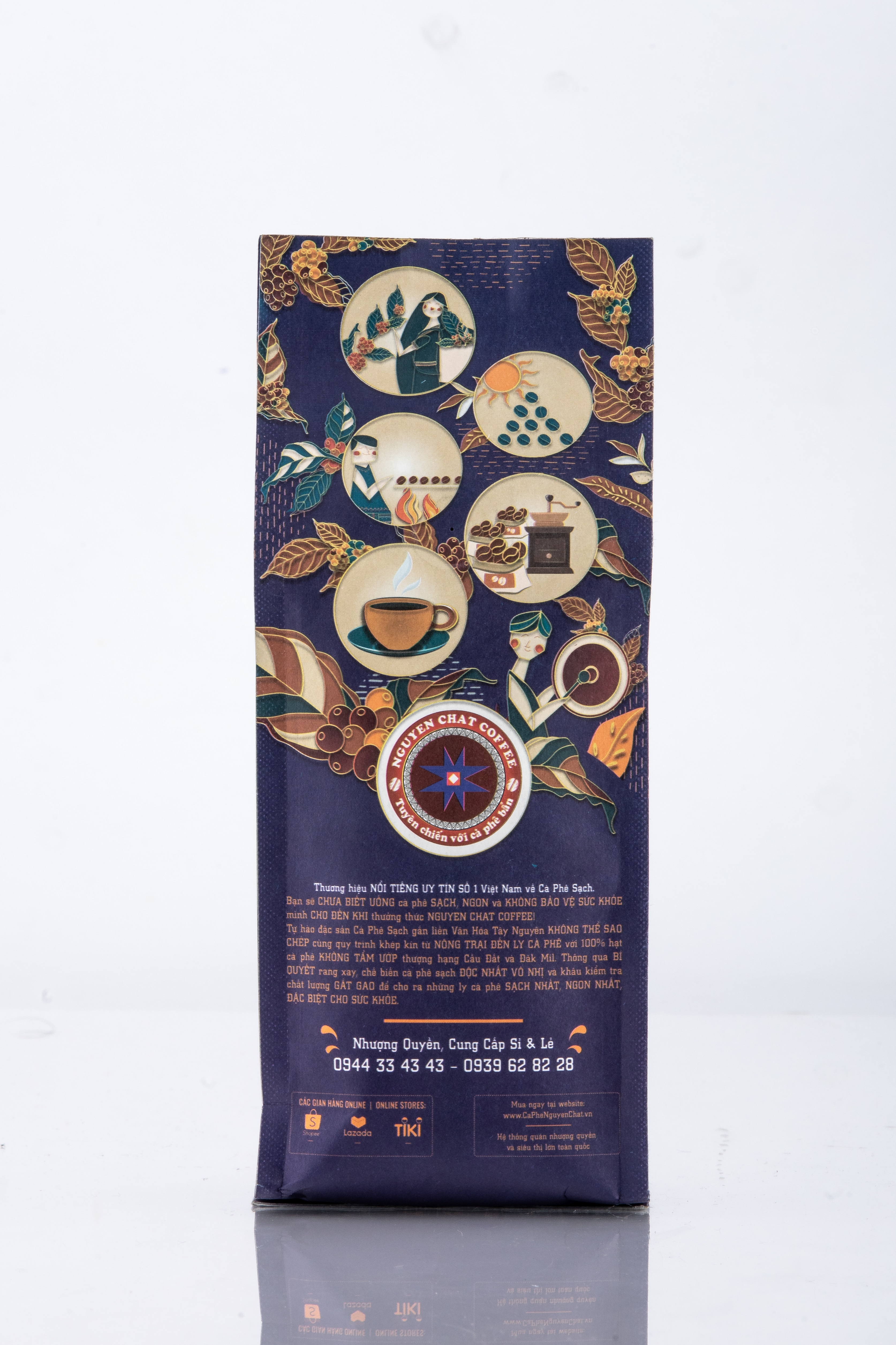 Cà phê xay nguyên chất THƯỢNG HẠNG 1 Signature Coffee No.1 phong cách Y hương vị tinh túy, hậu vị kéo dài - 250g