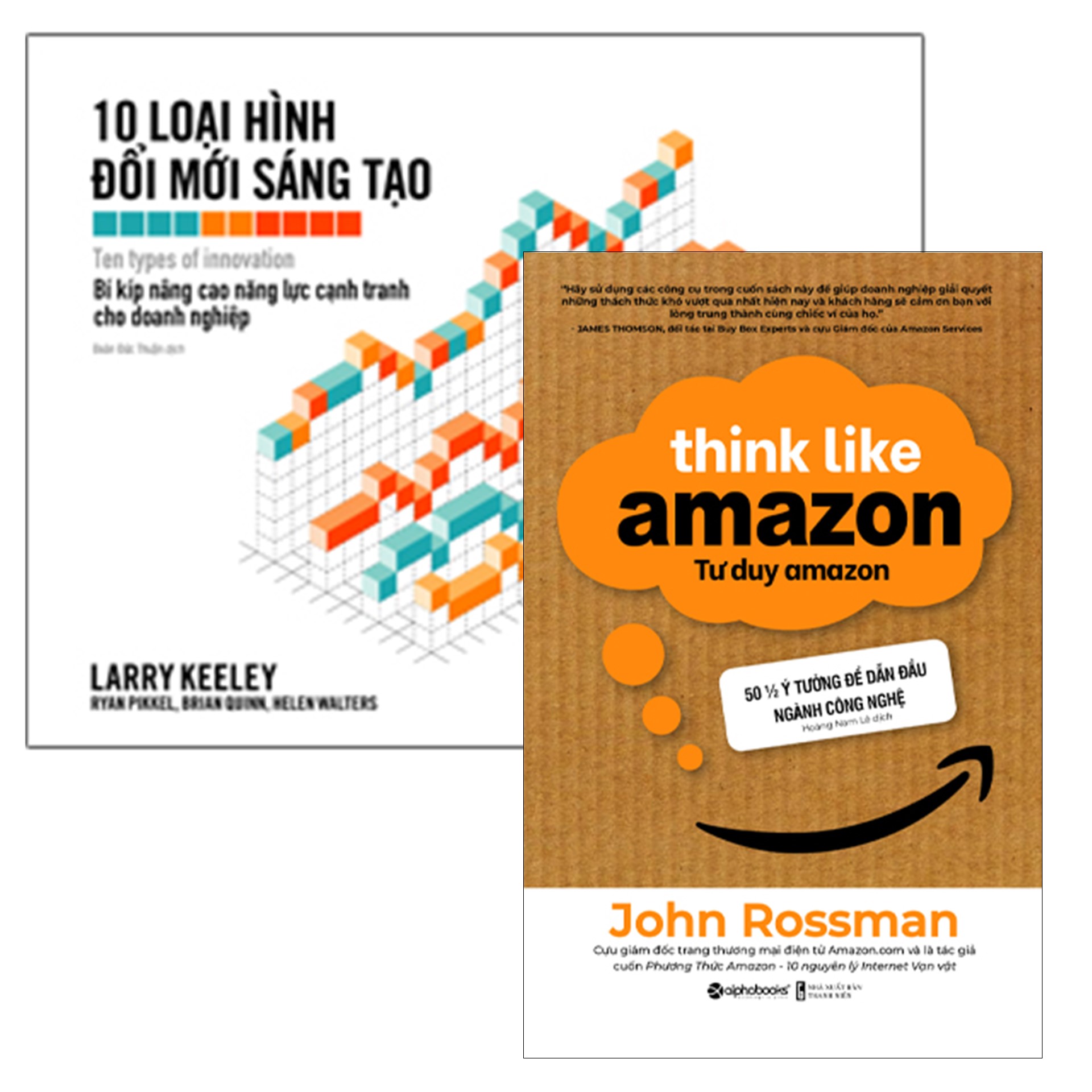 Combo Sách : 10 Loại Hình Đổi Mới Sáng Tạo + Tư Duy Amazon