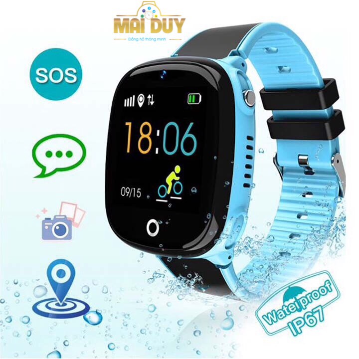 Đồng hồ định vị trẻ em GPS nghe gọi MAI DUY HW11 cảm ứng tiếng việt, có camera, kháng nước cao cấp -Hàng Nhập Khẩu