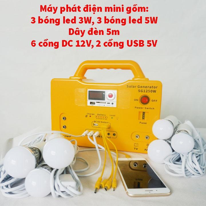 Máy phát điện năng lượng mặt trời cao cấp mini X1250W