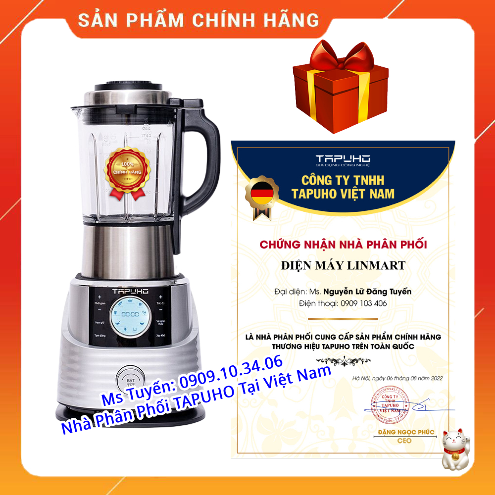 Máy Làm Sữa Hạt Tapuho T01 - Thương Hiệu Đức - Dễ Vệ Sinh