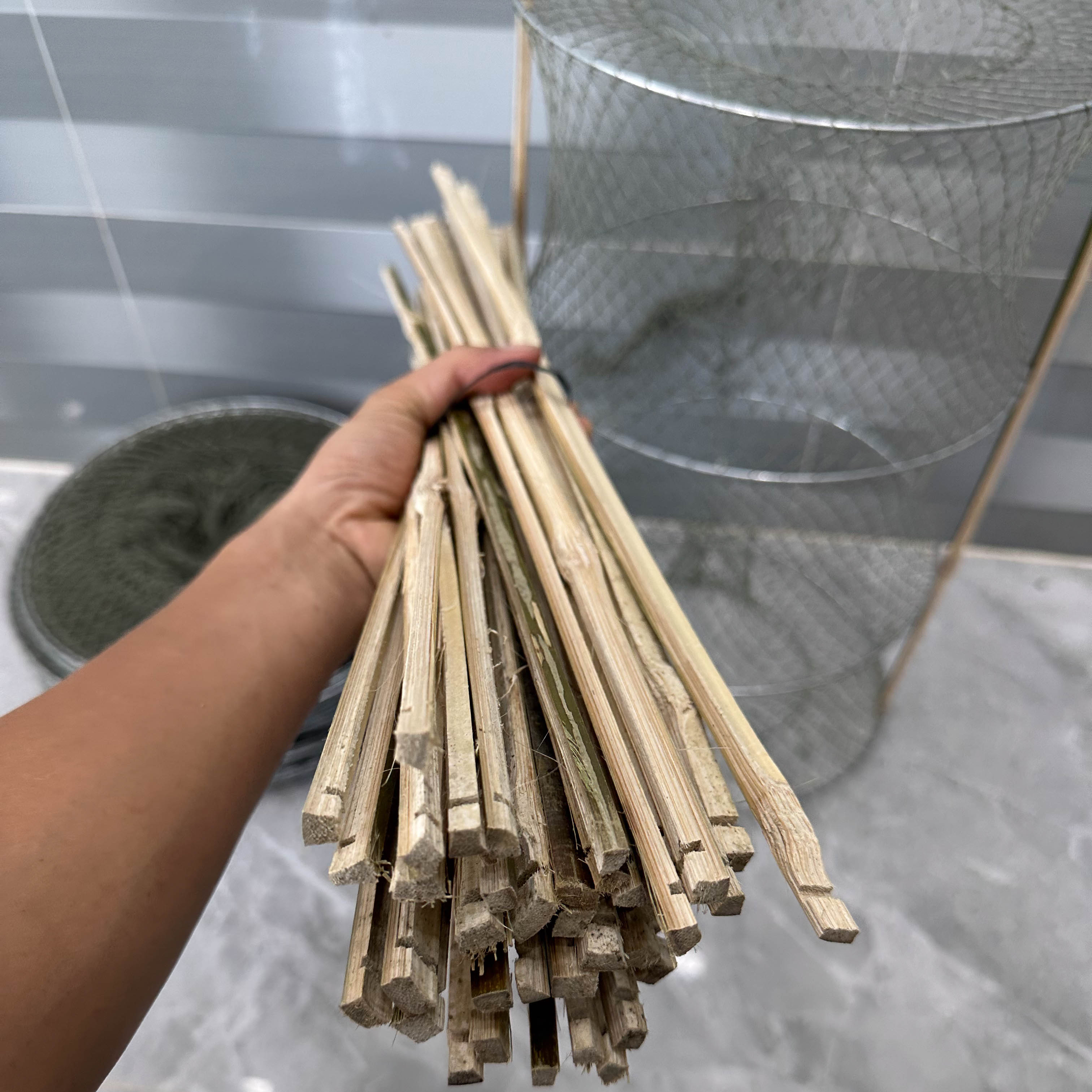 Bẫy Cá Đa Năng Bẫy Được Cua, Cá, Lươn, Ếch, Rắn Loại 52x32 cm