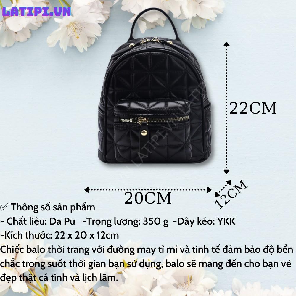Balo Thời Trang Nữ Túi Mini Da Đẹp Đi Học Đi Chơi Nhỏ Gọn Hàn Quốc Giá Sỉ BL010