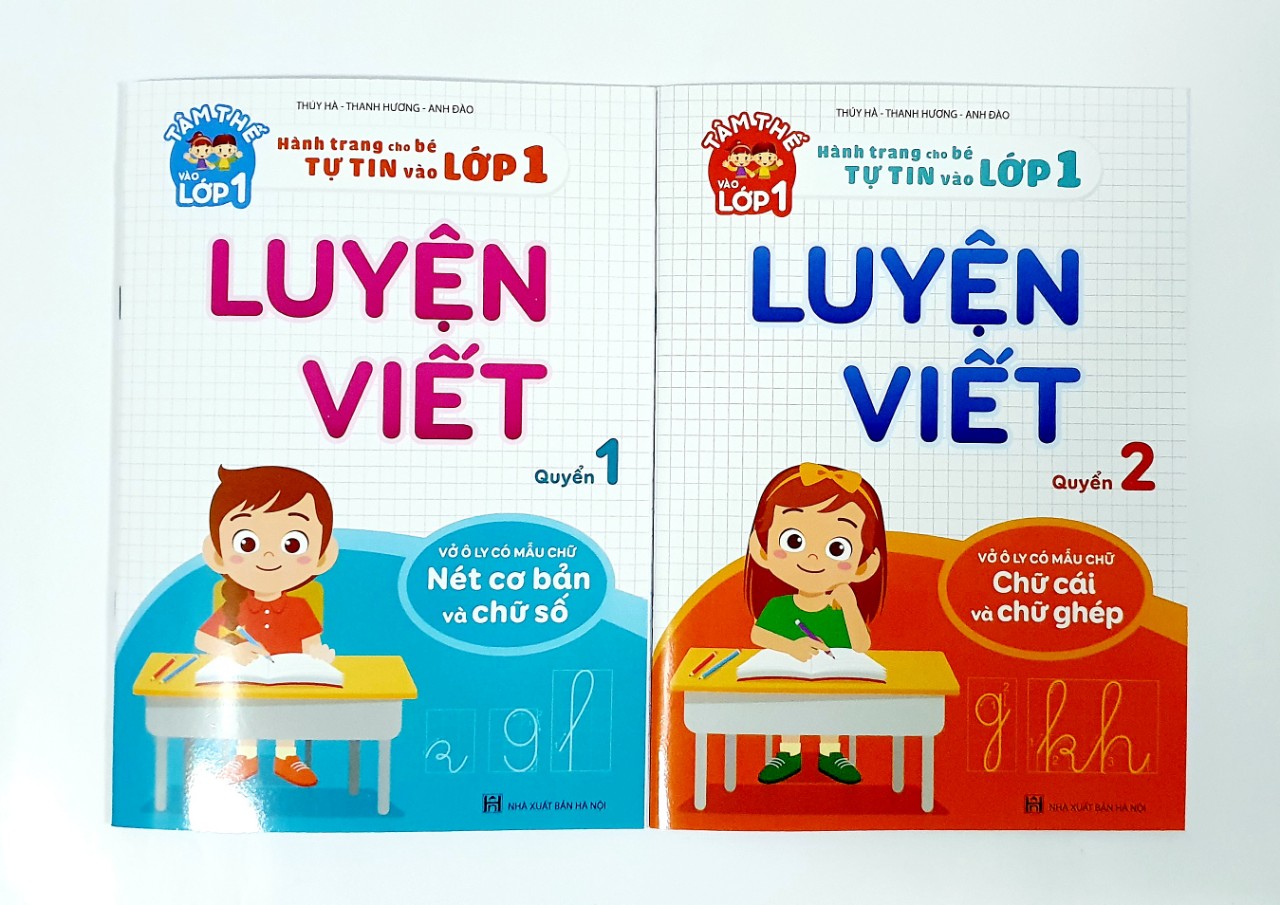 Hành trang cho bé chuẩn bị vào lớp 1 - Bộ vở Luyện đọc - Bé học toán và Luyện viết