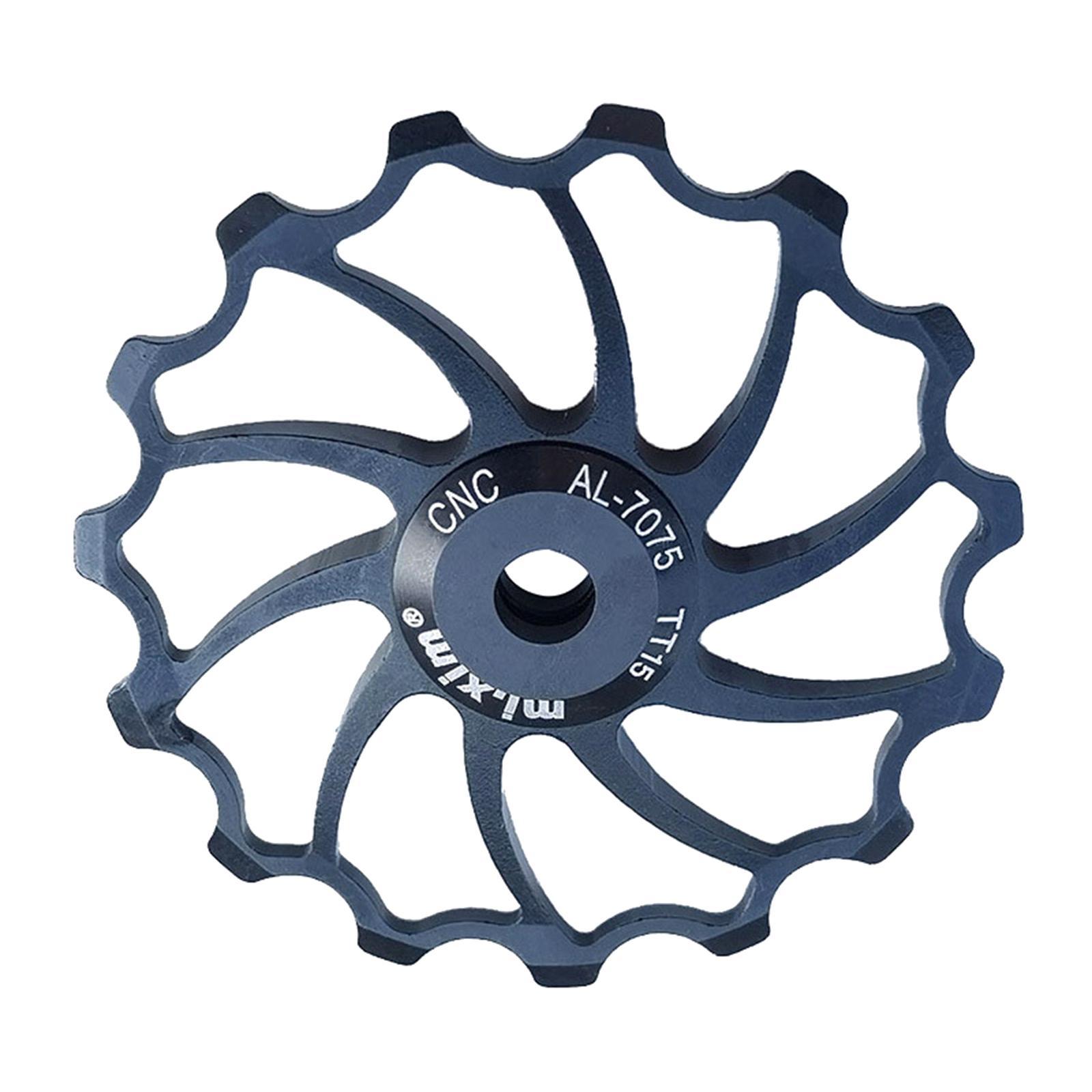 2x  Bike Rear Derailleur Pulley, Ceramic Bearing Jockey Wheel Pulley Road Bike  Rear Derailleur Guide Roller