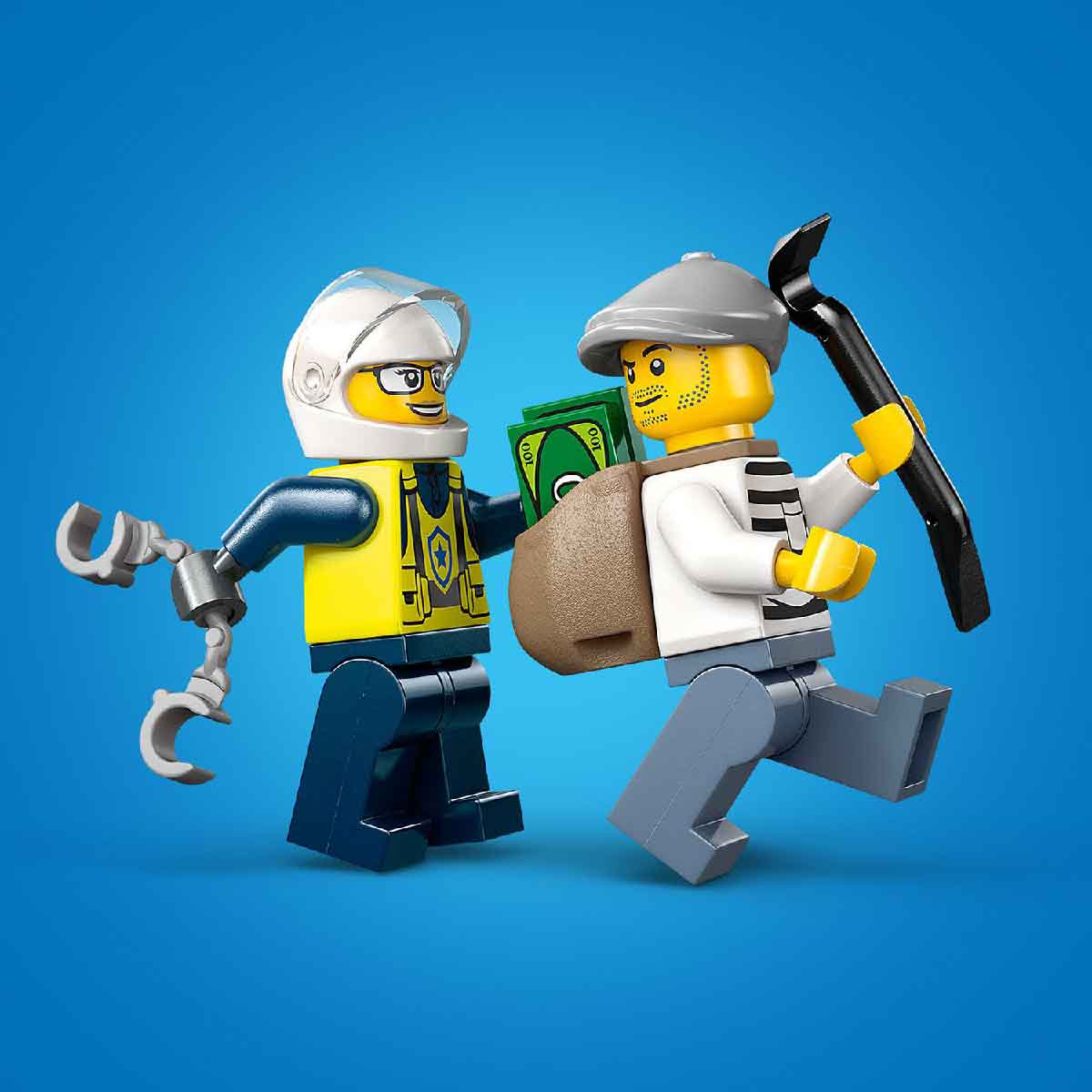 LEGO CITY 60455 Đồ Chơi Lắp Ráp Cuộc Đua Truy Bắt Cướp (65 chi tiết)