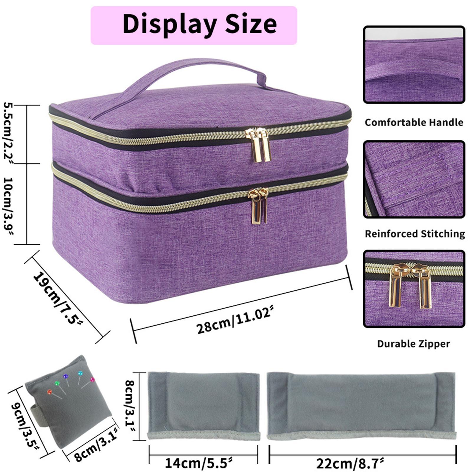 Double Layer Sewing Storage Organizer DIY Storage Bag for Sewing Supplies