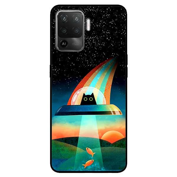 Ốp lưng dành cho Oppo A54 - Oppo A74 - Oppo A94 - Mèo Hành Tinh