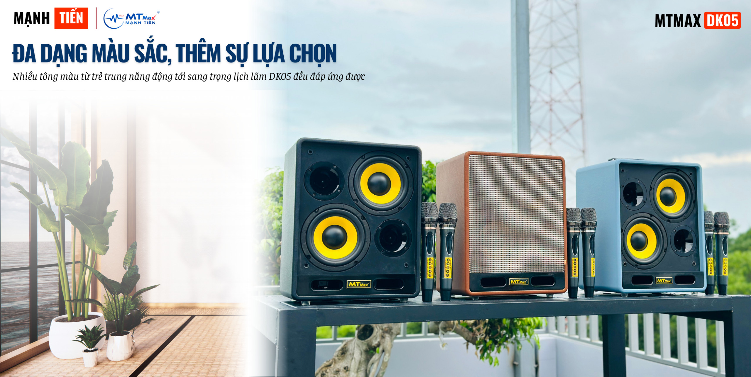 Siêu Phẩm MTMAX DK05, Loa Di Động Làm Siêu Lòng Bao Nhiêu Con Tim, Trang Bị 2 Bass, 2 Treble Đầy Đủ Kết Nối Bluetooth, HDMI, Optical, Cổng Guitar, Cổng Micro, TF hàng chính hãng