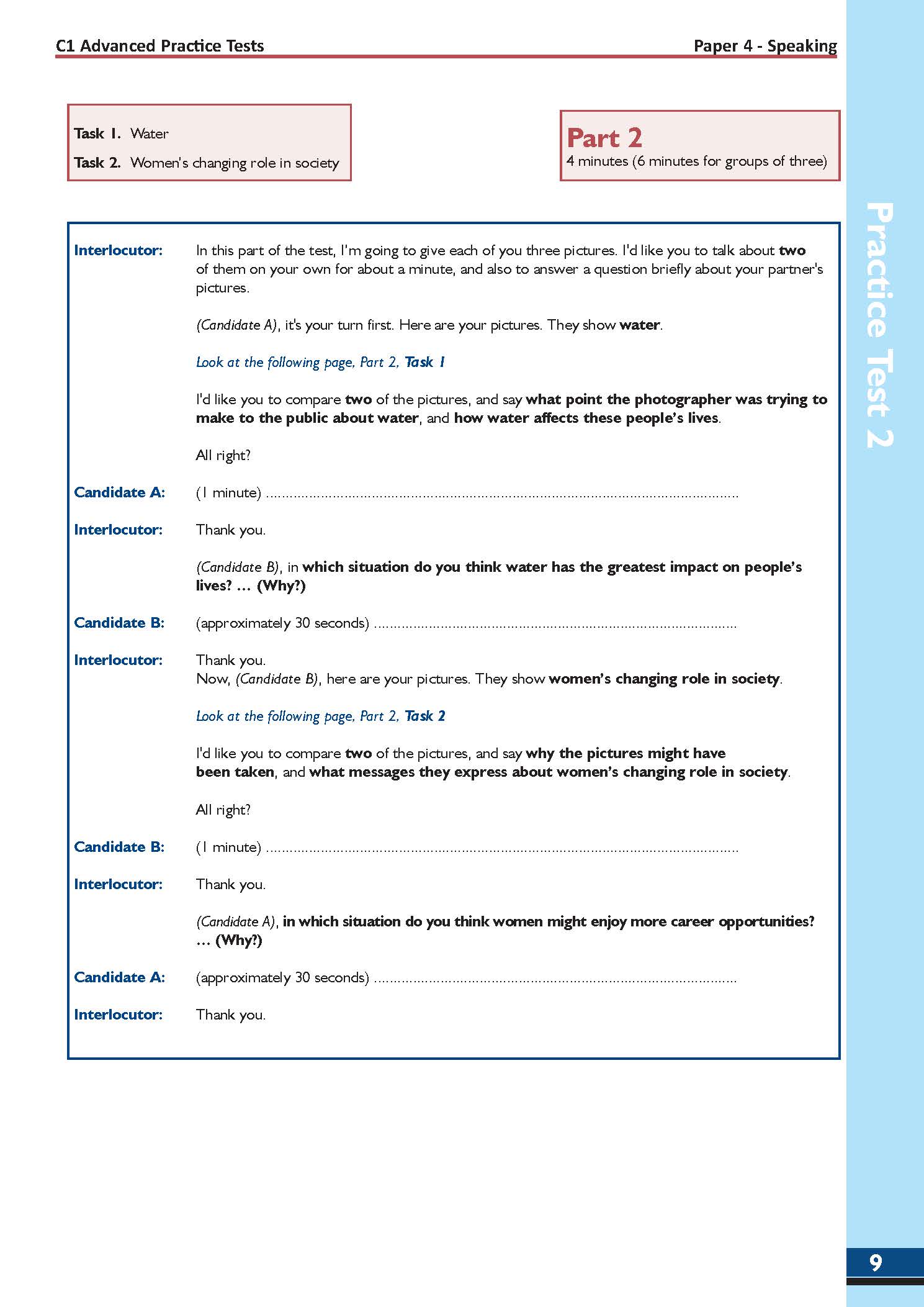 C1 Advanced 1 with 4 Practice Tests - Latest Format