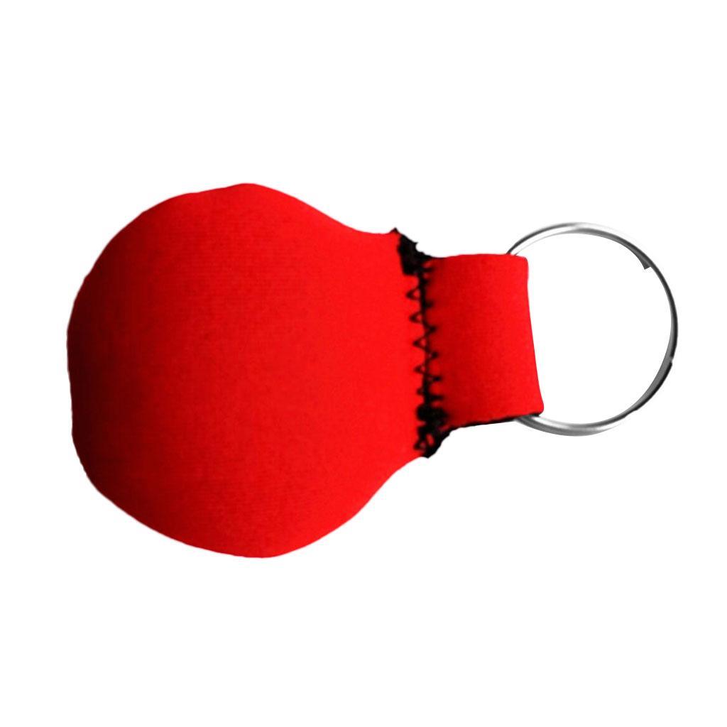 2-4pack Neoprene Floating Keyring for Marine Boating Yachting Sailing Surf Red