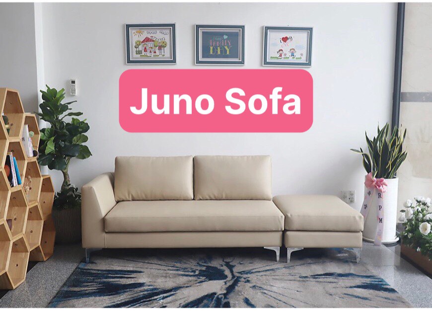 Sofa Băng IO Tundo 1m5 và đôn 60 x 80 cm