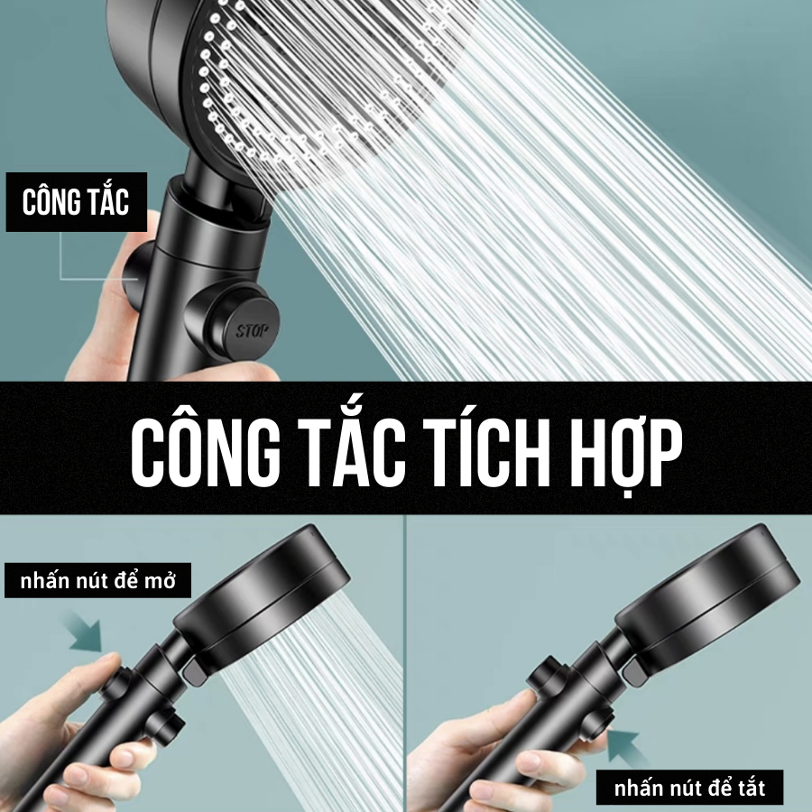 Vòi Sen Tắm Đa Năng 5 Chế Độ Nước Cao Cấp - Sang Trọng