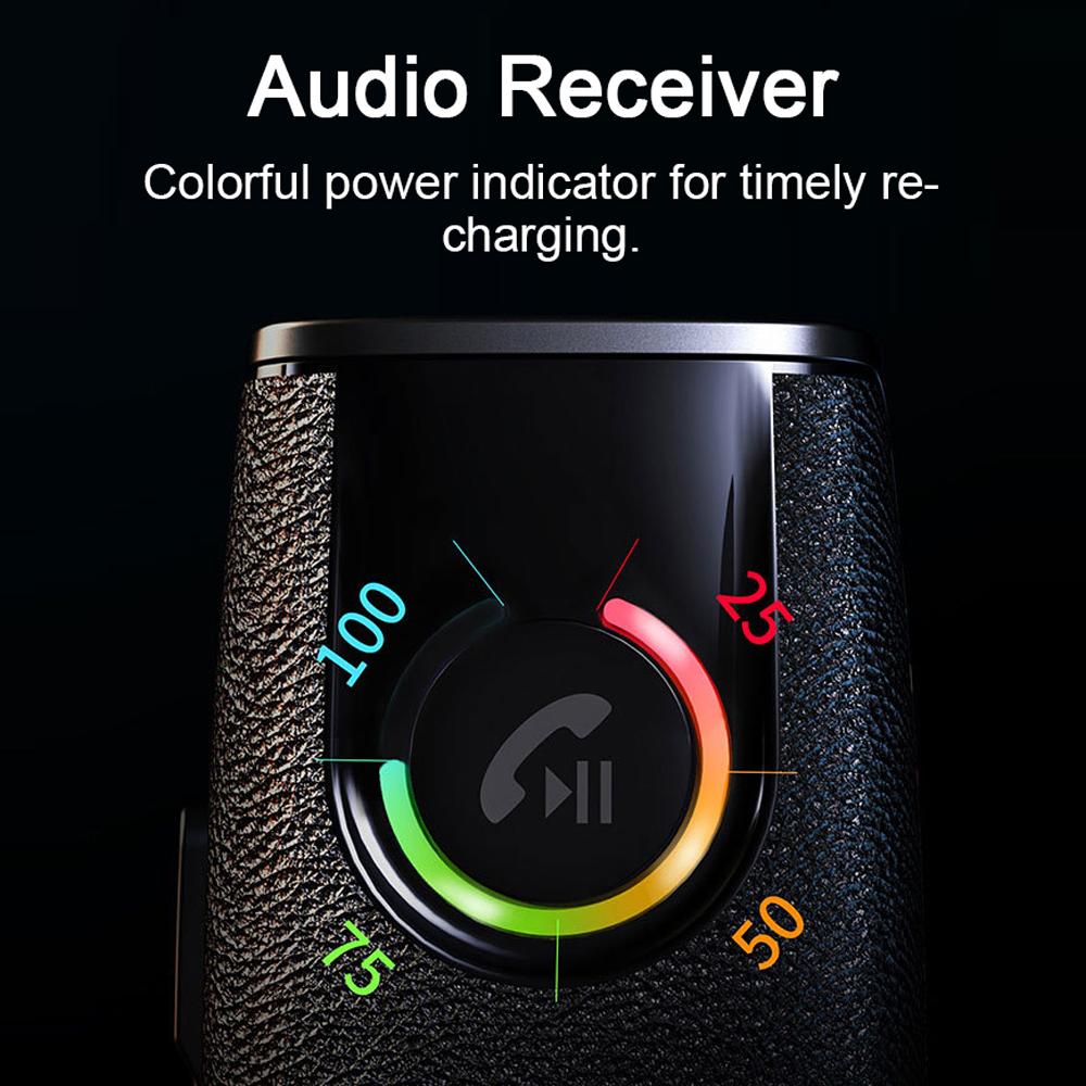 Small Size 3.5mm Car Wireless Audio Receiver Convenient Auto BT Audio Receiver Portable Car Driving Handsfree Call Car AUX Accessory
